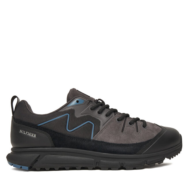 Sneakersy Tommy Hilfiger Outdoor Sneaker Tech Suede Wpm FM0FM05723 Szary - męskie