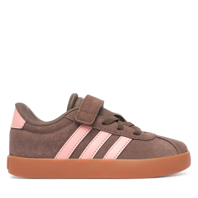 Sneakersy adidas Vl Court 3.0 Shoes KK4559 Brązowy - dziewczęce