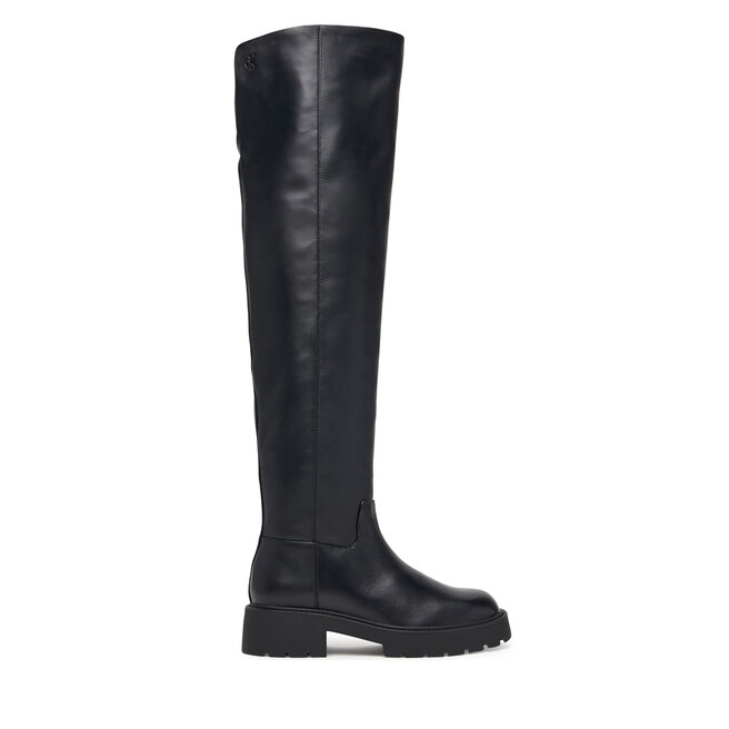 Muszkieterki Calvin Klein Chunky Otk Boot Nappa HW0HW03184 Czarny -