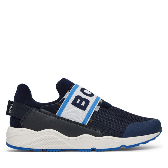 Sneakersy BOSS J51645 S Granatowy - chłopięce