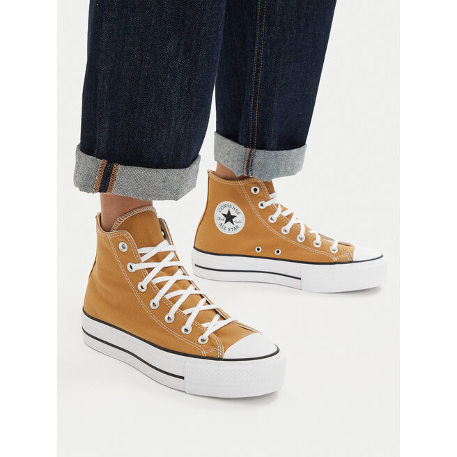 Trampki Converse Chuck Taylor All Star Lift Platform A16103C Pomarańczowy - kobiece