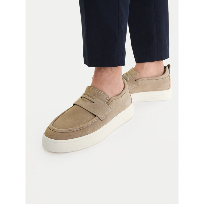 Loafersy Armani Exchange XM002632 AF19687 Z1030 Beżowy - męskie