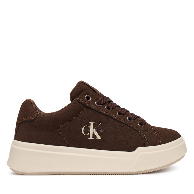 Sneakersy Calvin Klein V3X9-83472-0315 M Brązowy ciemny - dziewczęce