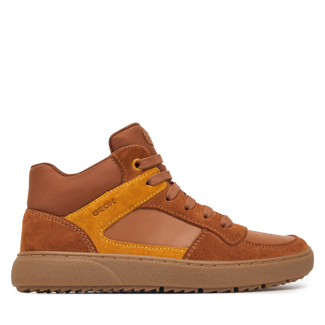 Sneakersy Geox J Theleven Boy J46LDC 05422 C6689 S Brązowy - chłopięce