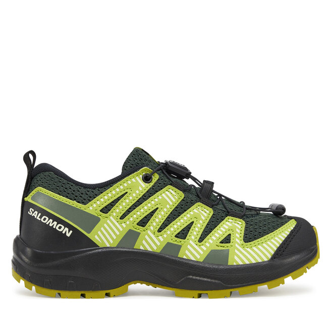 Trekkingi Salomon Xa Pro V8 L47729900 Zielony - dziecięce