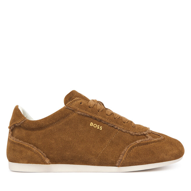Sneakersy BOSS Solenne 50579059 Brązowy - kobiece