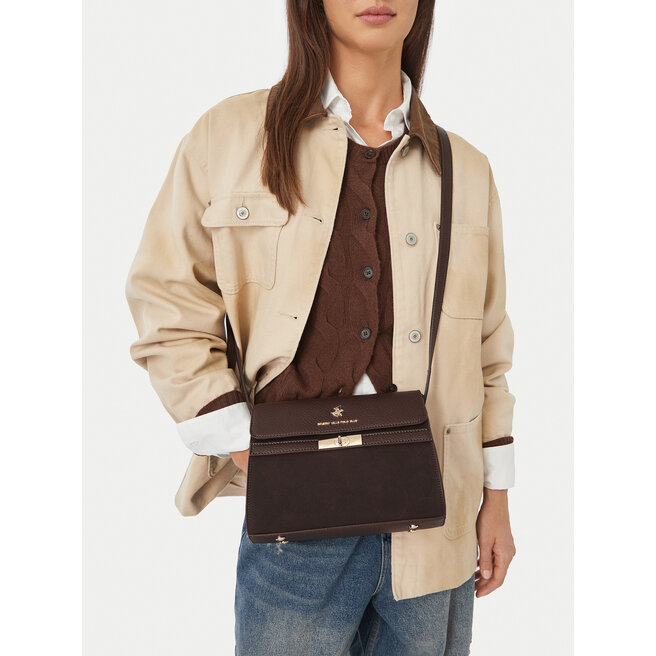 Torebka Beverly Hills Polo Club CEO-BHPC-C-017-10 Brązowy -