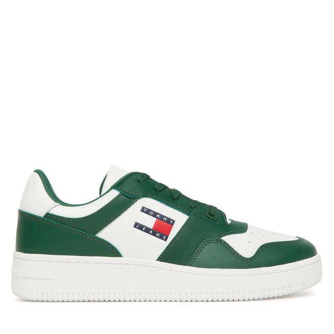 Sneakersy Tommy Jeans (New) Tjm Retro Basket Ess EM0EM01395 Biały - męskie