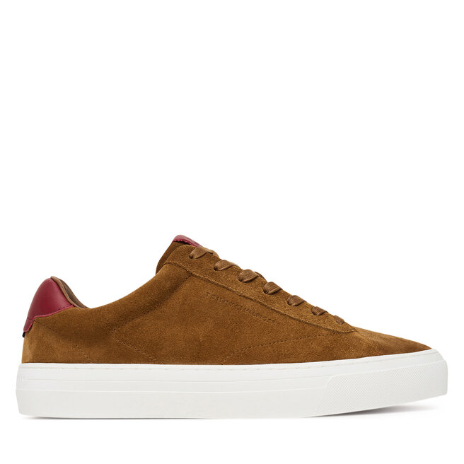Sneakersy Tommy Hilfiger Premium Dress Cupsole FM0FM05573 Brązowy - męskie