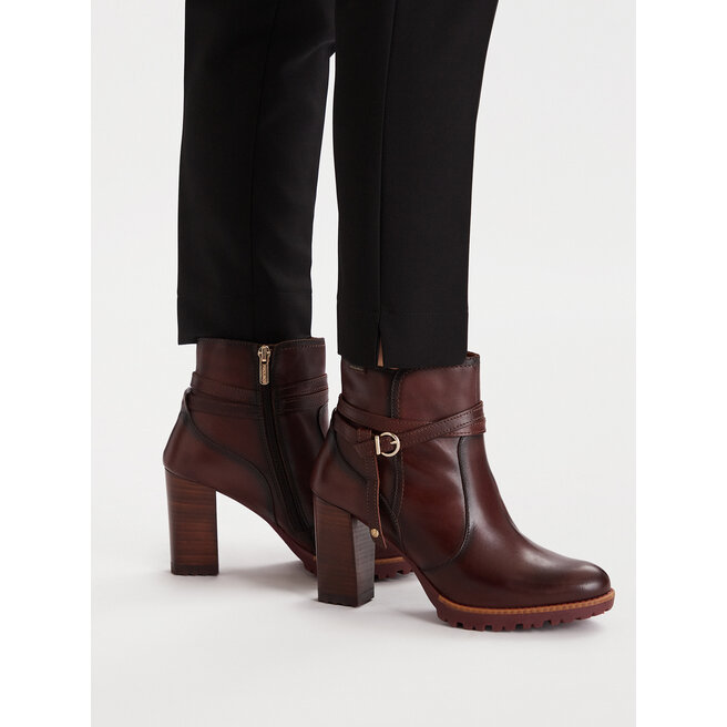 Botki Pikolinos W7M-8806 Bordowy - kobiece