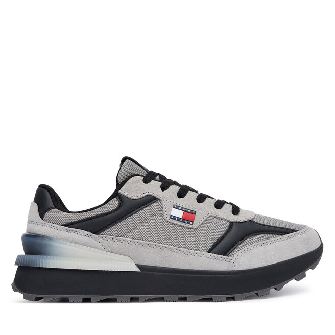 Sneakersy Tommy Jeans Tjm Technical Runner EM0EM01738 Szary - męskie