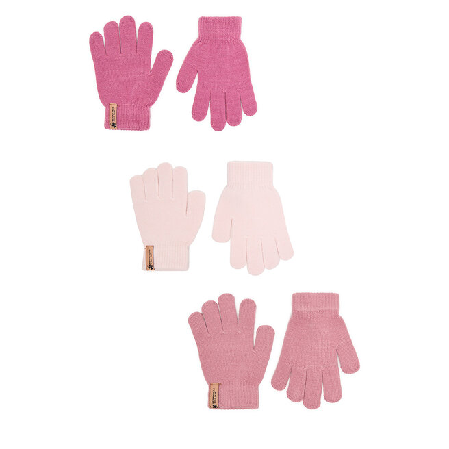 Rękawiczki Beverly Hills Polo Club CEO-ACCCS-BHPC-03(3-PACK) Różowy - dziecięce