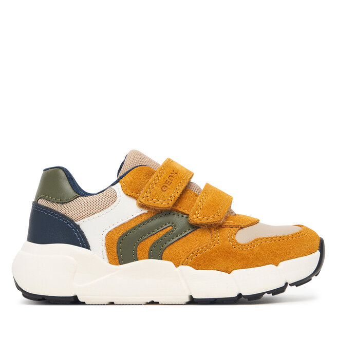 Sneakersy Geox B Flexyper Mini Boy B656GC 05422 C2023 S Żółty - chłopięce