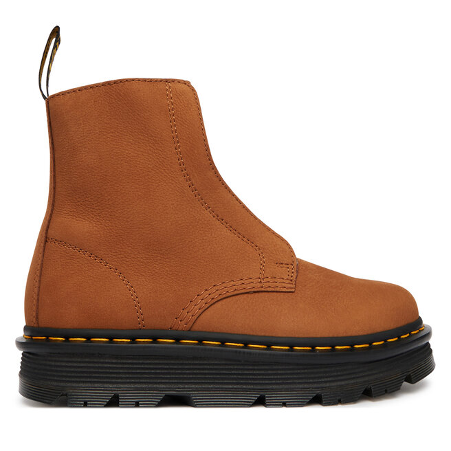 Botki Dr. Martens ZEBZAG LACELESS WARM LINED DM42019200 Brązowy - kobiece