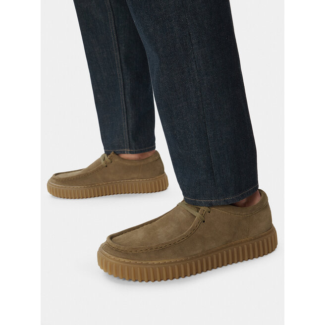 Półbuty Clarks Torhill Lo 26187378 Khaki - męskie