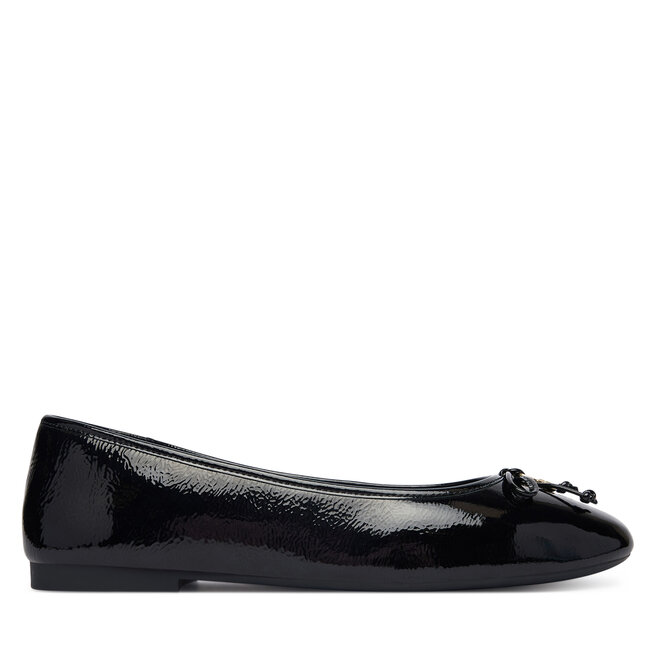 Baleriny Tommy Hilfiger Hilifger Patent Ballet FW0FW09005 Czarny -