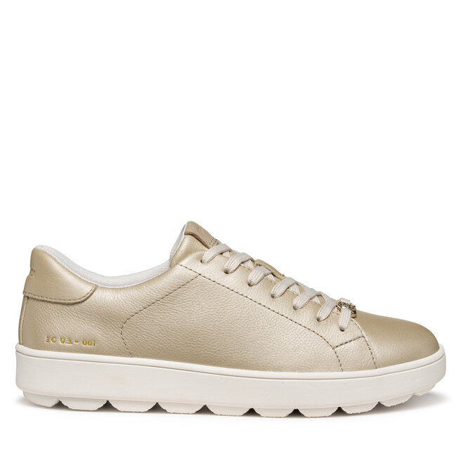 Sneakersy Geox D Spherica Ecub-1 D55WEB 000AK C5322 Beżowy - kobiece