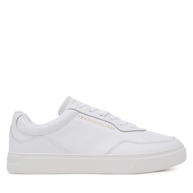 Sneakersy Tommy Hilfiger Casual Cupsole FW0FW08689 Biały - kobiece