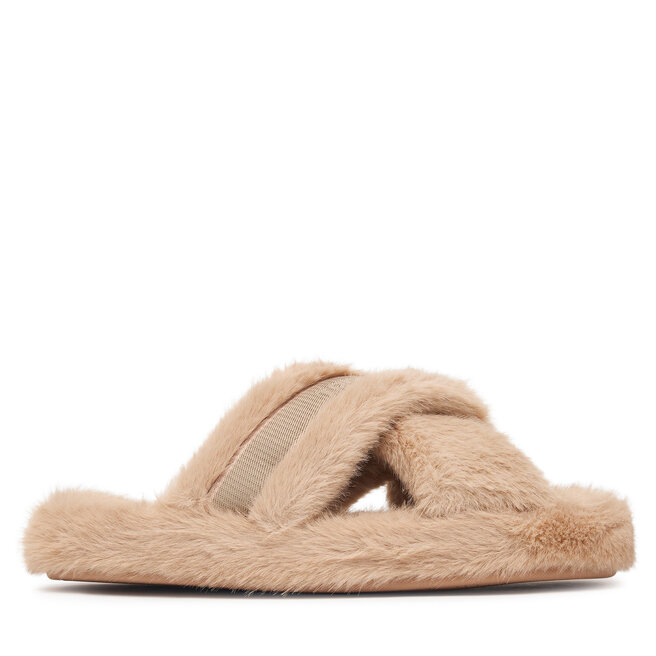 Kapcie Tommy Hilfiger Th Feminine House Shoes FW0FW09615 Beżowy - kobiece