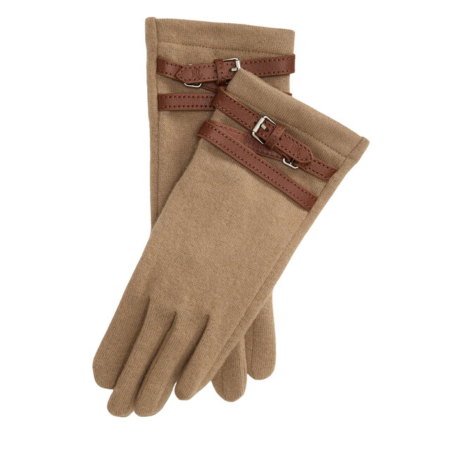 Rękawiczki LAUREN RALPH LAUREN 454P23589002 Beżowy ciemny - kobiece