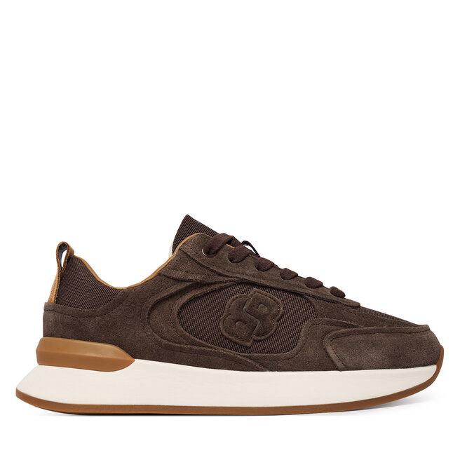 Sneakersy BOSS B Icon Runn 50563381 Brązowy - kobiece