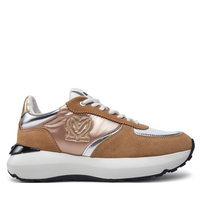 Sneakersy LOVE MOSCHINO JA15455G0LIN210A Brązowy - kobiece