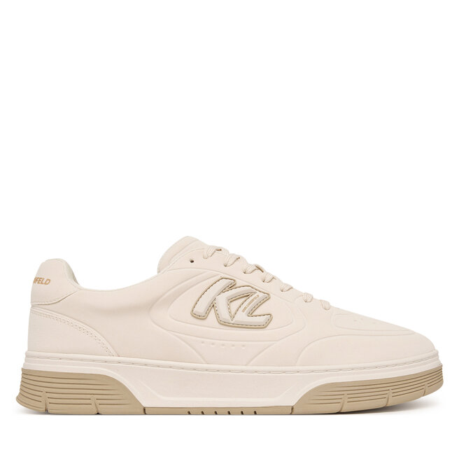 Sneakersy KARL LAGERFELD Kourtney KL53016 Écru - męskie