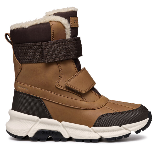 Śniegowce Geox J Flexyper Plus Boy J46LCF 0MEFU C6780 S Brązowy - chłopięce