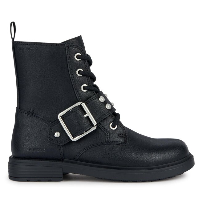 Botki Geox J Eclair Girl J369QD 000BU C9999 M Czarny - dziewczęce
