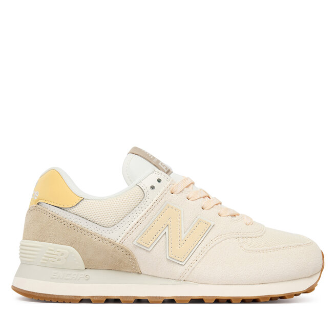 Sneakersy New Balance W574VA Kremowy - kobiece