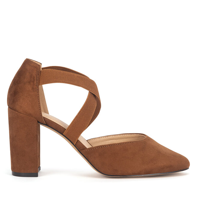 Czółenka Clara Barson WYL3755-1 Brązowy - kobiece