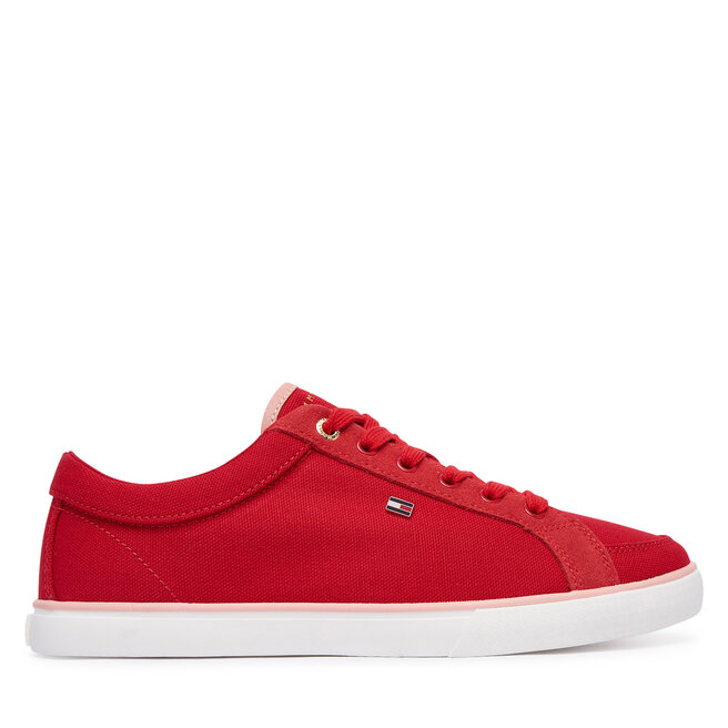 Tenisówki Tommy Hilfiger Th Low Vulc FW0FW09390 Czerwony - kobiece