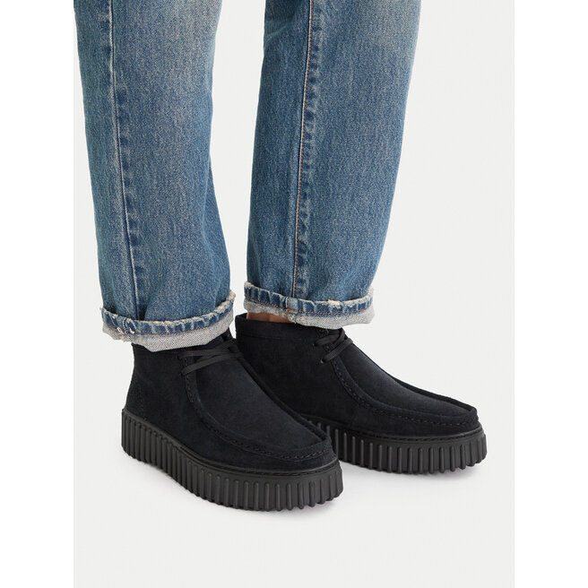 Trzewiki Clarks Torhill Moss 26179360 Czarny - kobiece