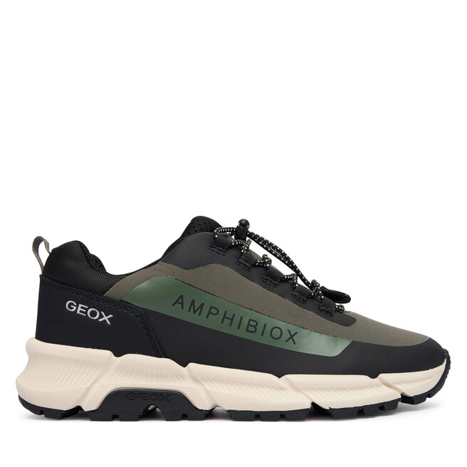 Sneakersy Geox J Flexyper Plus Boy B Abx J46LCC 0FU50 C0498 S Zielony ciemny - chłopięce