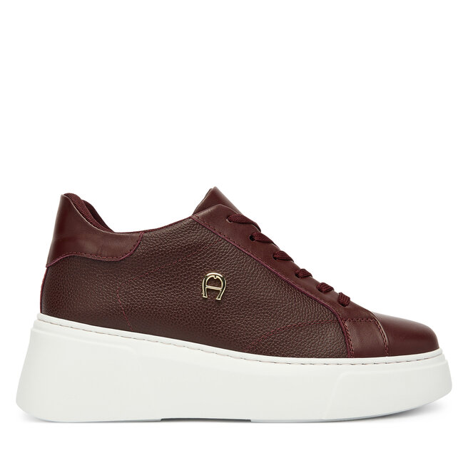 Sneakersy Aigner 1252570 Bordowy - kobiece