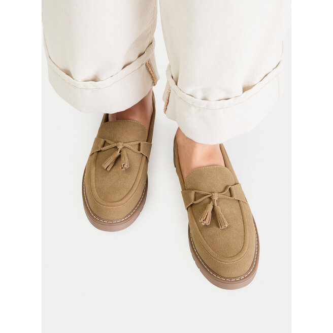 Loafersy JENNY CEO-3Y10192-4 Beżowy - kobiece