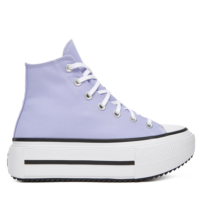 Trampki Converse Chuck Taylor All Star Lift Double Stack A15206C Fioletowy - kobiece
