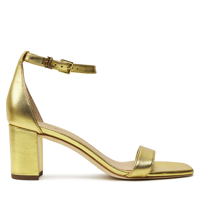 Sandały LAUREN RALPH LAUREN 802935562002 Złoty - kobiece