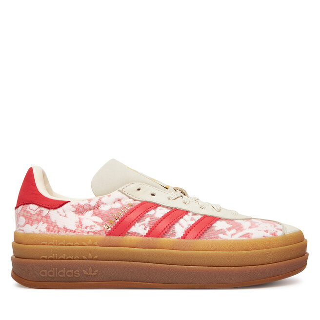 Sneakersy adidas Gazelle Bold X Liberty London JR8885 Écru - kobiece