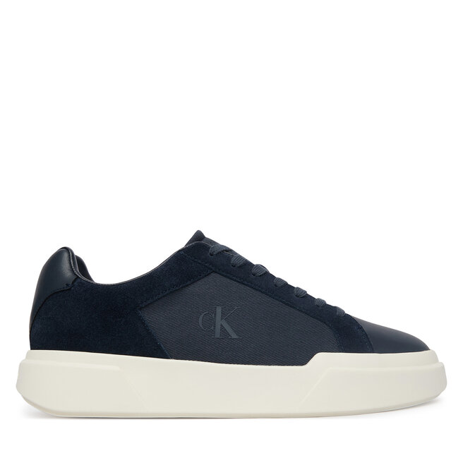 Sneakersy Calvin Klein Chunky Cupsole Laceup Cv Mix HM0HM02238 Granatowy - męskie