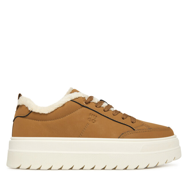 Sneakersy HUGO Lyssa Tenn 50552645 Brązowy - kobiece