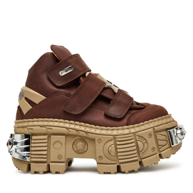 Sneakersy NEW ROCK M-WALL285-C16 Brązowy - kobiece