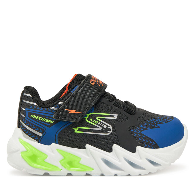 Sneakersy Skechers Flex-Glow Bolt 400138N/BKBL Czarny - chłopięce