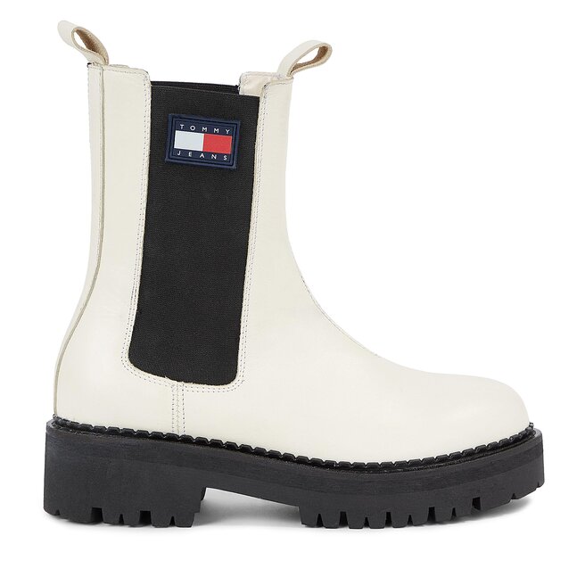 Sztyblety Tommy Jeans Tjw Urban Chelsea EN0EN02298 Biały - kobiece