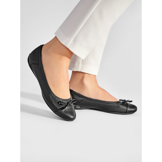 Baleriny Geox D Charlene C D16Y7C 08554 C9999 Czarny -