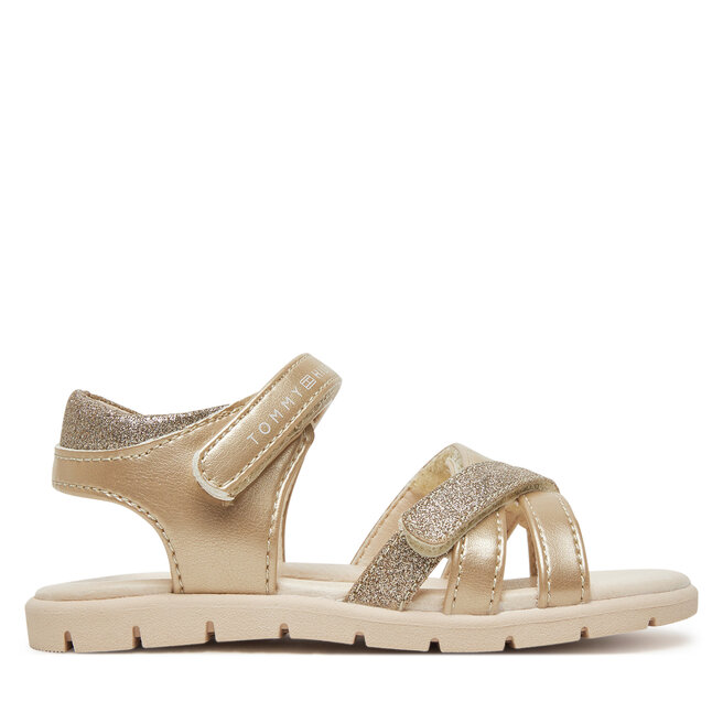 Sandały Tommy Hilfiger T1A2-33771-1381 S Złoty - dziewczęce
