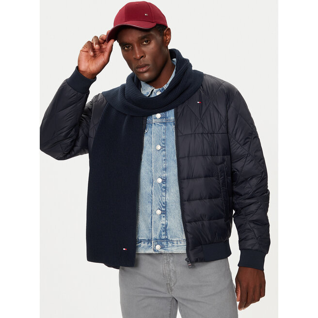 Szalik Tommy Hilfiger Flag AM0AM12847 Granatowy -
