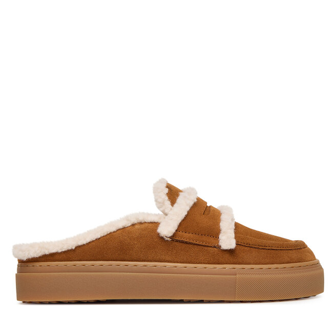 Klapki Inuikii Mule Wool 1004.017.0011 Brązowy -