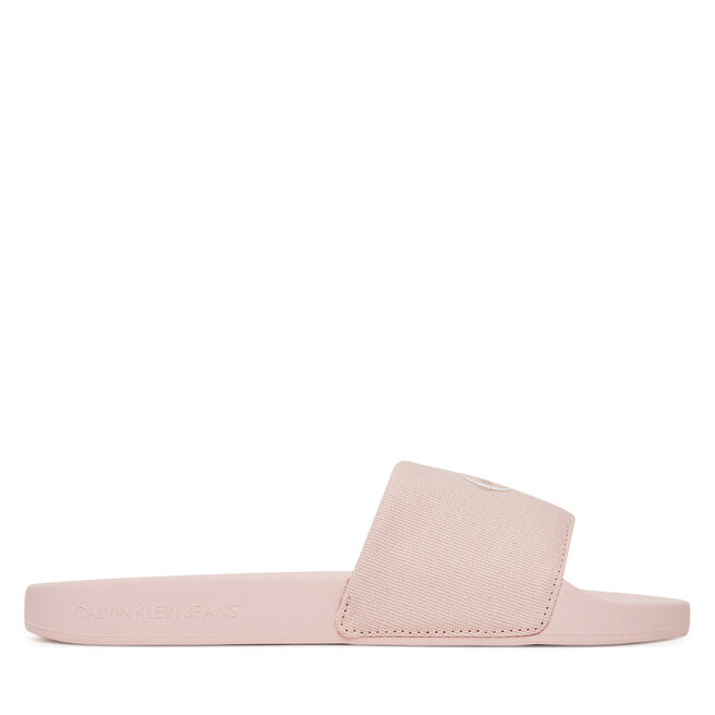 Klapki Calvin Klein Jeans Slide Monogram Wn Logo Ck YW0YW01967 Różowy -