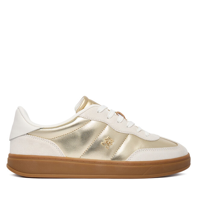 Sneakersy Tommy Hilfiger Mu Jackie Metallic FW0FW09026 Złoty - kobiece